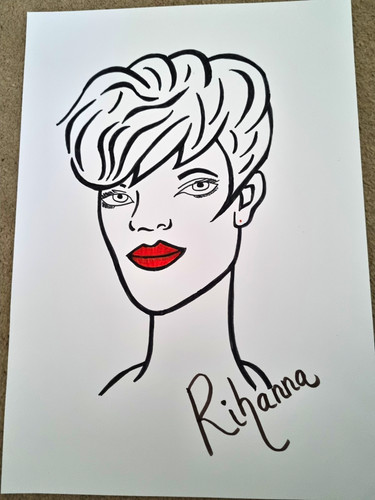 Rihanna portrait - rihanna,
